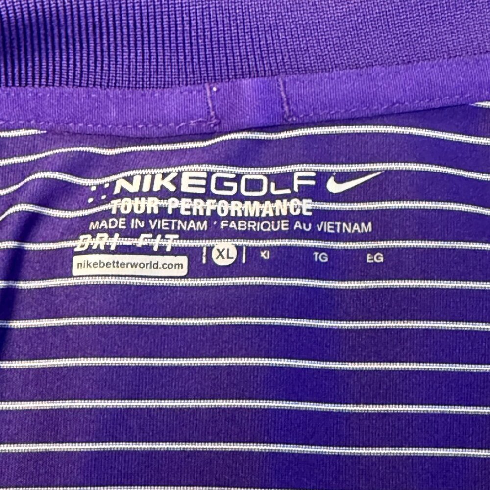 Nike Golf - Men's Striped Golf Polo Shirt - Size XL - Picture 5 of 5